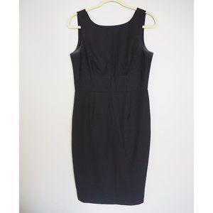 Banana Republic Black Zip-Back Sheath Dress Size 6
